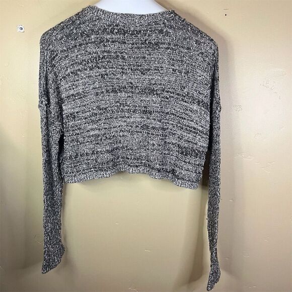 Staring At Stars Women's Cropped‎ Gray Pullover Sweater Size Small Boho Grunge - Picture 7 of 7